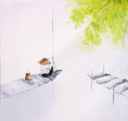油畫風景圖片