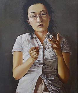 油畫人物圖片