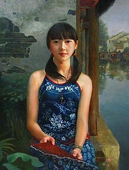 油畫人物圖片