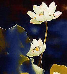 裝飾畫 無框畫 油畫 花圖片