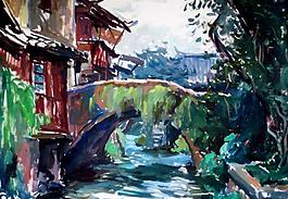麗江寫(xiě)生圖片