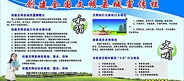 創建全國文明城市宣傳欄圖片