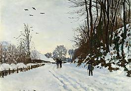 冰雪油畫圖片