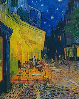 梵高1888夜間的咖啡館作品圖片