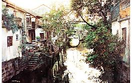 水彩風(fēng)景圖片