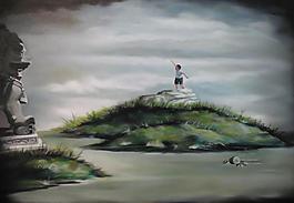 油畫風景圖片