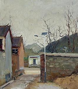 风景油画图片