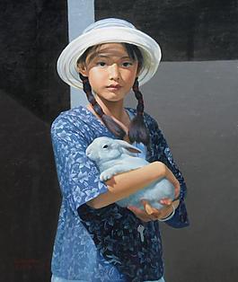 油畫人物圖片