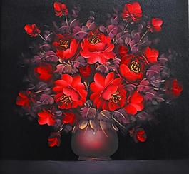 油画 无框画 花卉 装饰画 高清图片