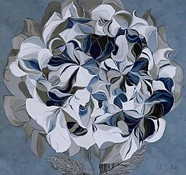 抽象寫意花圖片