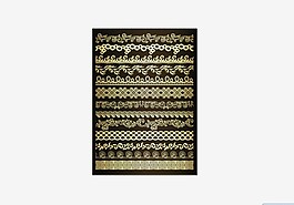 金色花邊