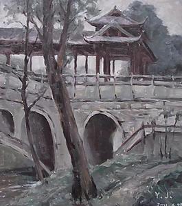 廊橋一角圖片