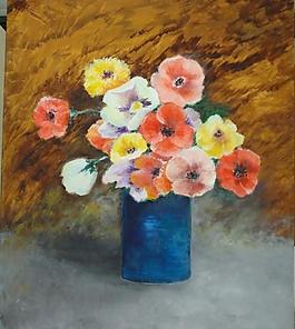 油画鲜花图片