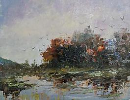 风景油画图片
