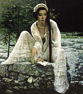 美女油畫圖片