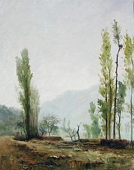 风景油画图片