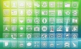玻璃透明手機圖標(biāo)素材下載