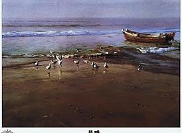 大海系列油畫圖片