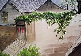 水鄉民居圖片