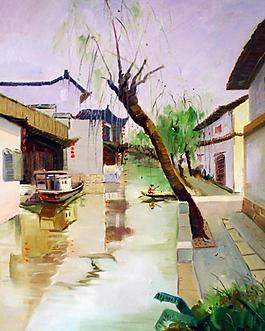 水鄉(xiāng)春景圖片