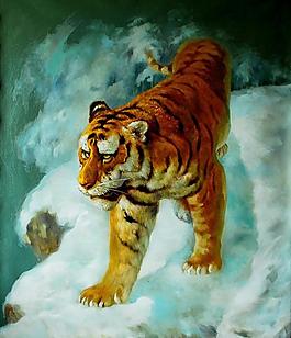 猛虎下山圖片