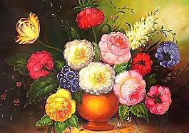 油畫花卉圖片