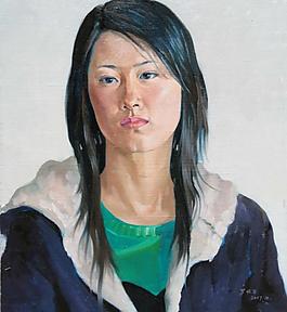 油畫人物圖片