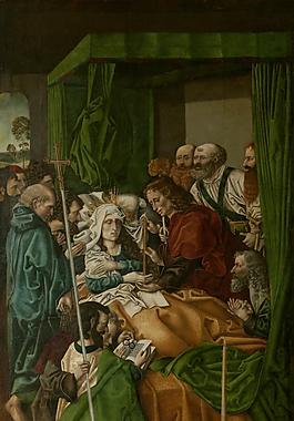 Maestro de la Sisla - El Transito de la Virgen, Ca. 1500大师画家动物油画飞行动物装饰画