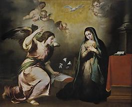 Murillo, Bartolome Esteban - La Anunciacion, 1648-55大师画家动物油画飞行动物装饰画