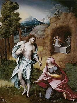 Vallejo Cosida, Jeronimo Vicente - Noli me tangere, Ca. 1570大師畫家動物油畫飛行動物裝飾畫