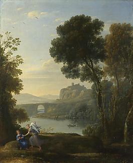 Claude - Landscape with Hagar and the Angel大師畫(huà)家古典畫(huà)古典建筑古典景物裝飾畫(huà)油畫(huà)