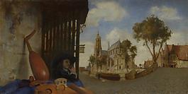 Carel Fabritius - A View of Delft大師畫家古典畫古典建筑古典景物裝飾畫油畫