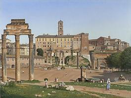 Christoffer Wilhelm Eckersberg - View of the Forum in Rome大師畫(huà)家古典畫(huà)古典建筑古典景物裝飾畫(huà)油畫(huà)