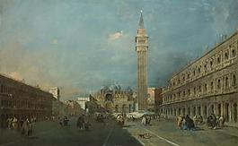 Francesco Guardi - Venice - Piazza San Marco大師畫家古典畫古典建筑古典景物裝飾畫油畫