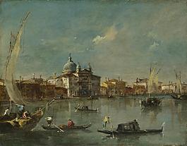 Francesco Guardi - Venice - The Giudecca with the Zitelle大師畫家古典畫古典建筑古典景物裝飾畫油畫