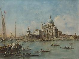 Francesco Guardi - Venice - The Punta della Dogana (1)大師畫家古典畫古典建筑古典景物裝飾畫油畫