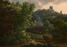 Francois-Xavier Fabre - Italian Landscape大師畫家古典畫古典建筑古典景物裝飾畫油畫