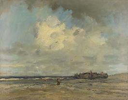 Jacob Maris - A Beach大師畫(huà)家古典畫(huà)古典建筑古典景物裝飾畫(huà)油畫(huà)