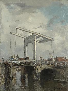 Jacob Maris - A Drawbridge in a Dutch Town大師畫(huà)家古典畫(huà)古典建筑古典景物裝飾畫(huà)油畫(huà)