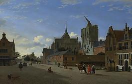 Jan van der Heyden - A View in Cologne大師畫家古典畫古典建筑古典景物裝飾畫油畫