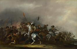 Jacob Weier - Cavalry attacked by Infantry大師畫(huà)家古典畫(huà)古典建筑古典景物裝飾畫(huà)油畫(huà)