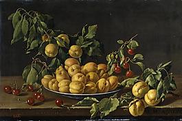 Melendez, Luis Egidio - Frutero con albaricoques y guindas, 1773大师画家宗教绘画教会油画人物肖像油画装饰画