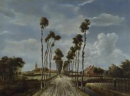 Meindert Hobbema - The Avenue at Middelharnis大师画家古典画古典建筑古典景物装饰画油画