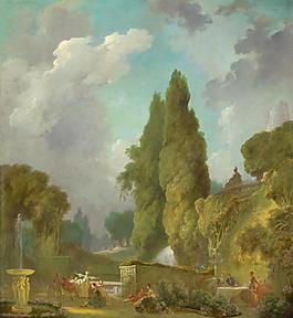 Jean-Honor茅 Fragonard, French (3)大師畫家古典畫古典建筑古典景物裝飾畫油畫