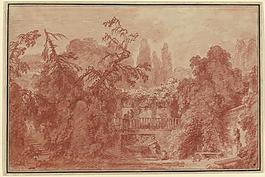 Jean-Honor茅 Fragonard, French (4)大師畫家古典畫古典建筑古典景物裝飾畫油畫