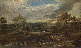 Peter Paul Rubens - A Landscape with a Shepherd and his Flock大師畫(huà)家古典畫(huà)古典建筑古典景物裝飾畫(huà)油畫(huà)
