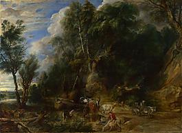 Peter Paul Rubens - The Watering Place大師畫(huà)家古典畫(huà)古典建筑古典景物裝飾畫(huà)油畫(huà)
