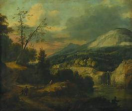 Roelant Roghman - A Mountainous Landscape大師畫家古典畫古典建筑古典景物裝飾畫油畫
