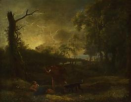 Studio of Claude - Landscape with the Death of Procris大師畫家古典畫古典建筑古典景物裝飾畫油畫