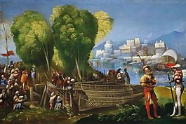 Dosso Dossi, Ferrarese大師畫家古典畫古典建筑古典景物裝飾畫油畫